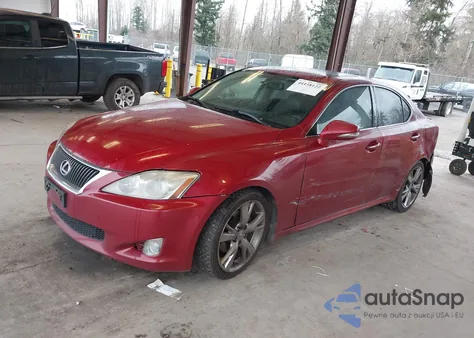 2009 Lexus Is 250 z USA, uszkodzony, nr VIN JTHBK262995106341